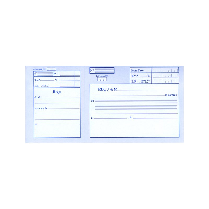 Kwitantieboekje met BTW, 96 x 210 mm