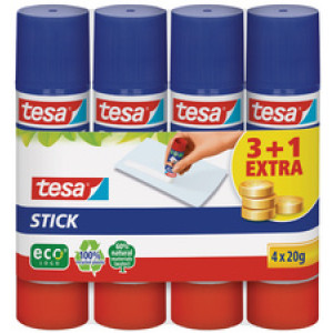 Tesa ecoLogo lijmstift 4-pack, 20 g