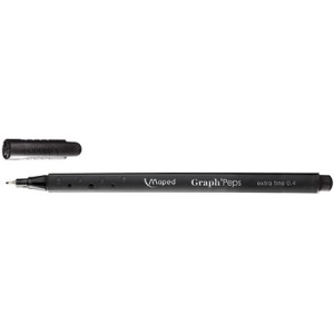 Maped fineliner Graph'Peps zwart 0,4 mm
