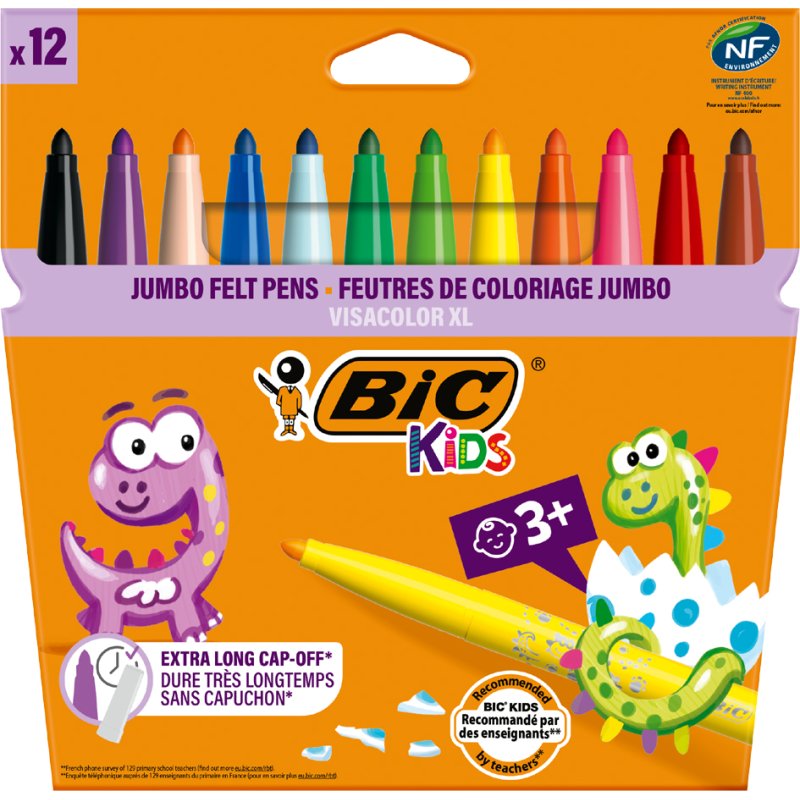 Knutselstiften XL in eco-doosje, 8 stuks