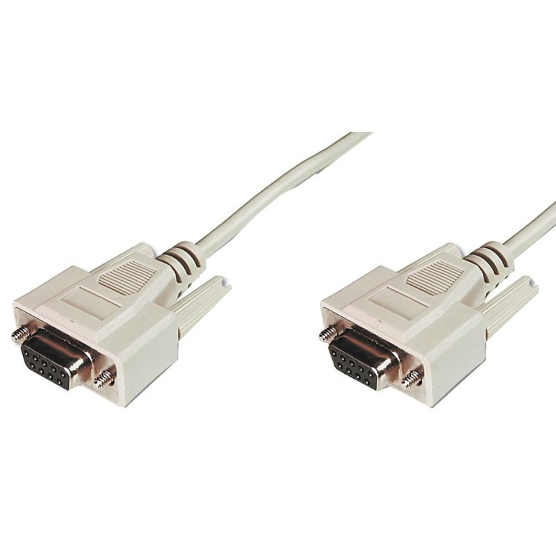 DIGITUS 9-pins Sub-D kabel, koppeling naar koppeling, 3,0 meter