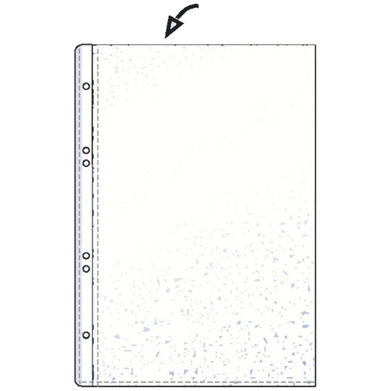 HETZEL documenthoezen Economic A6, PP genarreld, 0,075 mm