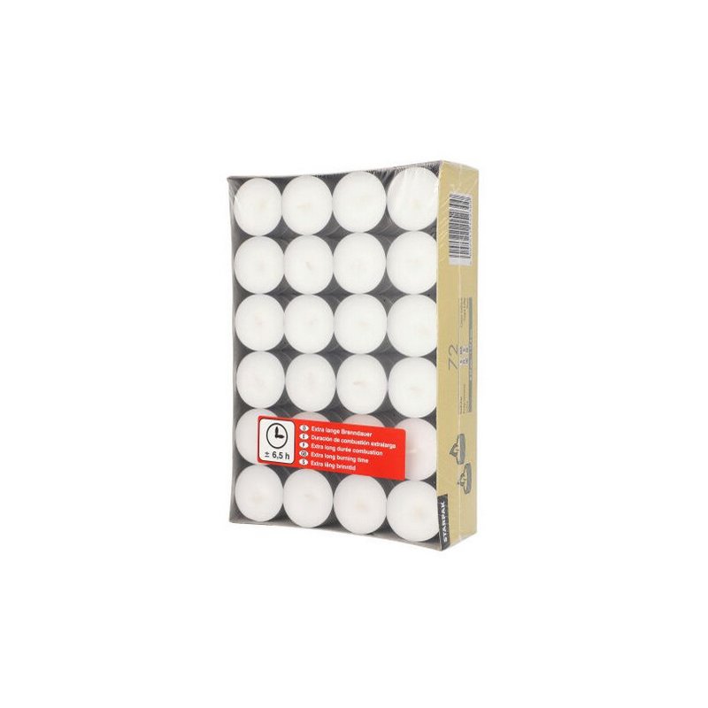 Waxinelichtjes, diameter 39 mm, wit