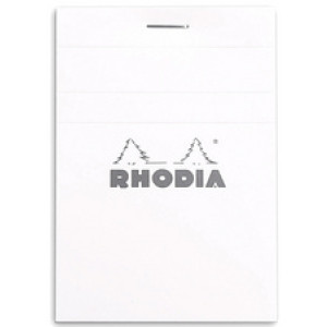 RHODIA Notitieblok A7, geruit, wit
