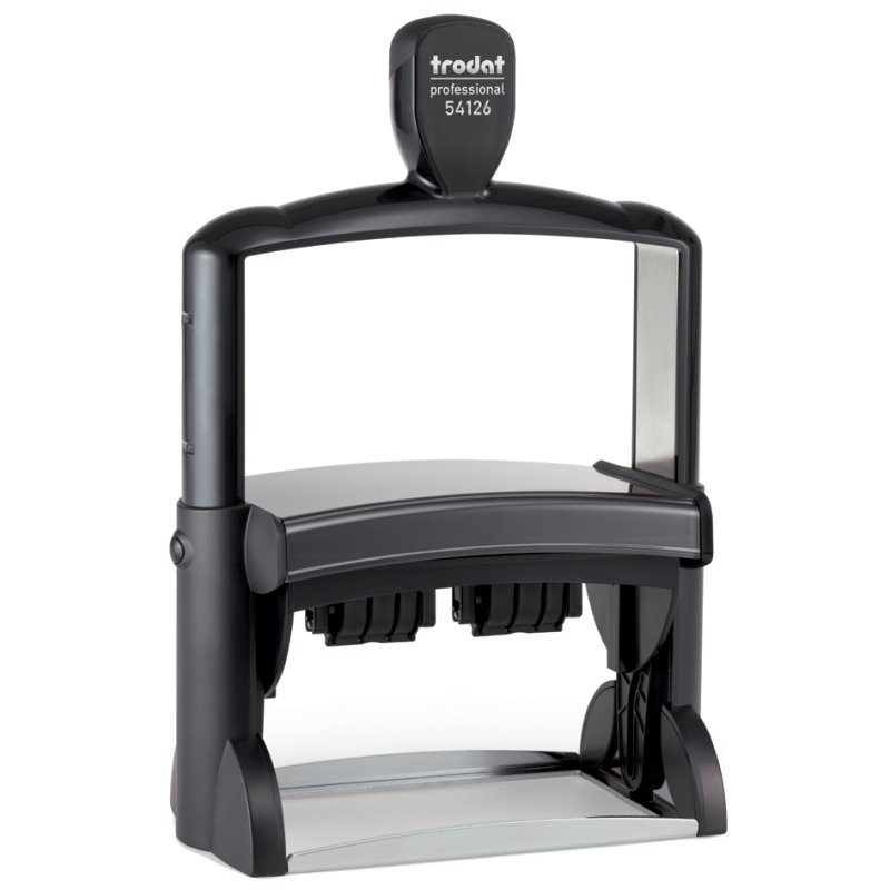 Professionele tekststempel zwart