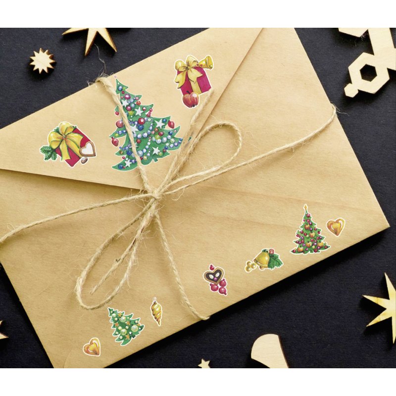 Avery Meervoetzinsstickers 'Kerstbomen'