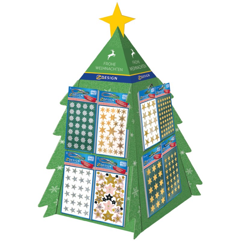 Avery Doelvormen Ontwerp Kerstmis-stickers Toonbankdisplay