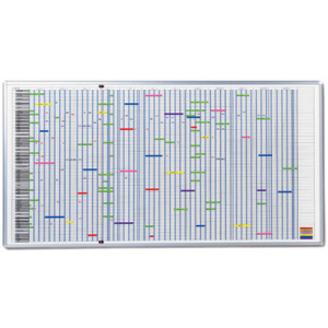 FRANKEN jaarplanner 90 posities, magnethaftend, beschrijfbaar