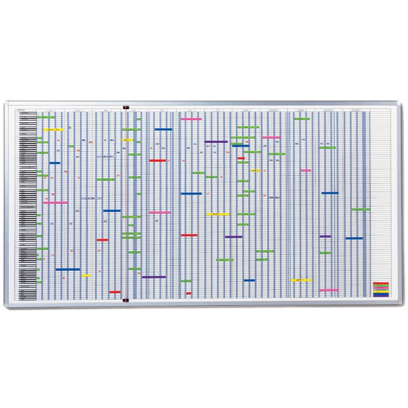 FRANKEN jaarplanner 90 posities, magnethaftend, beschrijfbaar