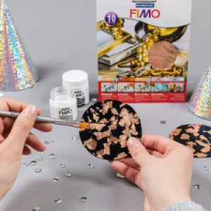 FIMO bladmetaal goud, 10 vellen