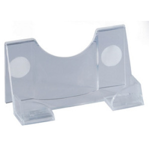 DURABLE visitekaartstandaard acryl transparant 1 vak