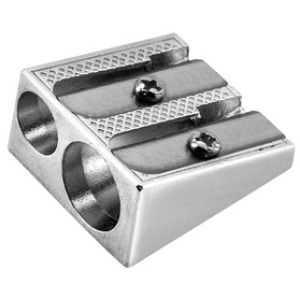 Metalen dubbele puntenslijper 'TAILL'DUO', wigvorm