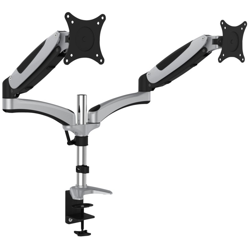 DIGITUS Dubbele monitor arm voor LCD/LED-schermen, met klemvoet