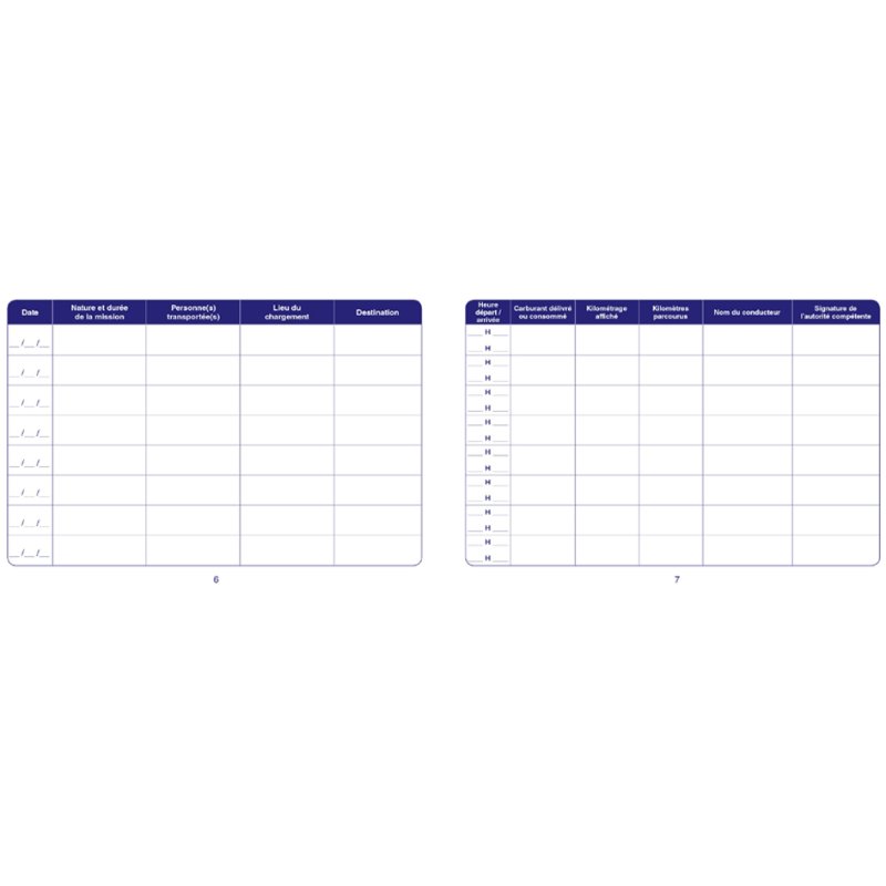 Vluchtschriftje voor bedrijfswagens, 150 x 215 mm