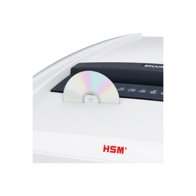 HSM papierversnipperaar SECURIO P40i, 4,5x30 mm snit, 145 liter opvang, wit