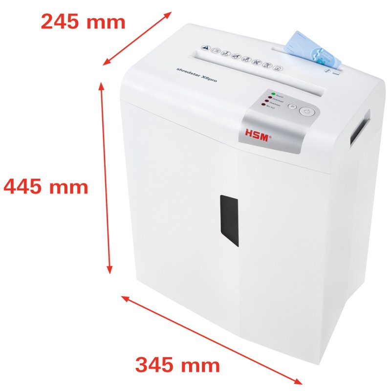 HSM shredstar X6pro papiervernietiger, deeltjessnit 2x15mm