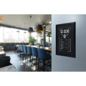 Securit krijtbord UNIVERSAL met houten frame, beuken