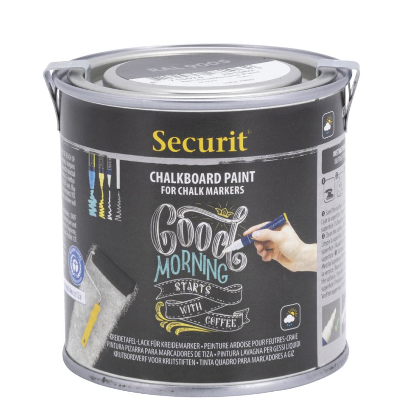 Securit schoolbordverf zwart 250 ml