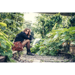 Leren damestas 'HOLLY', bruin