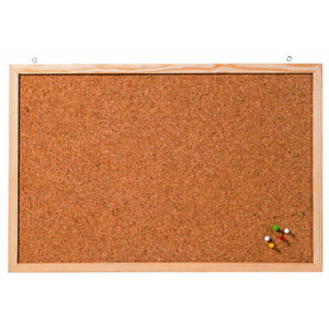 Kurktafel 'Memobord', 800 x 600 mm, bruin