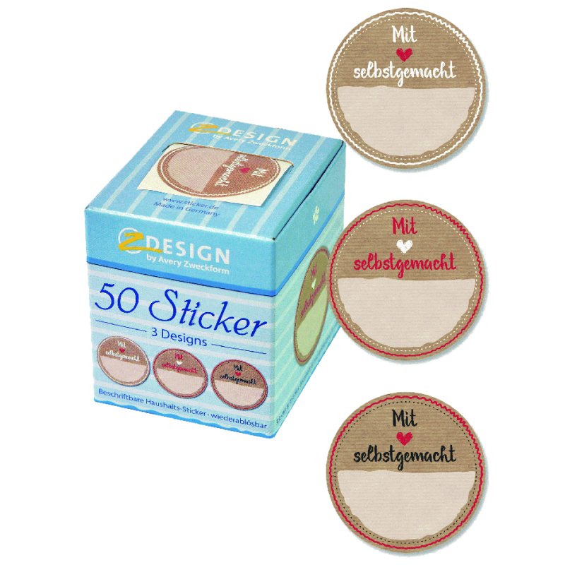 Zelfklevende stickerrollen 'Zelfgemaakt'