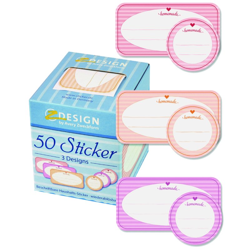 Zelfklevende stickerrollen 'Zelfgemaakt'