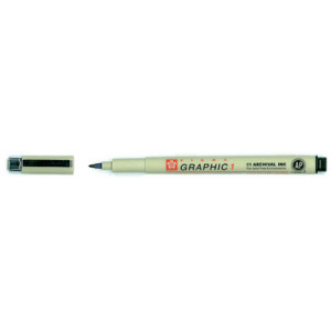 SAKURA grafiekstift PIGMA GRAPHIC 1, zwart, 1,0 mm, permanente inkt