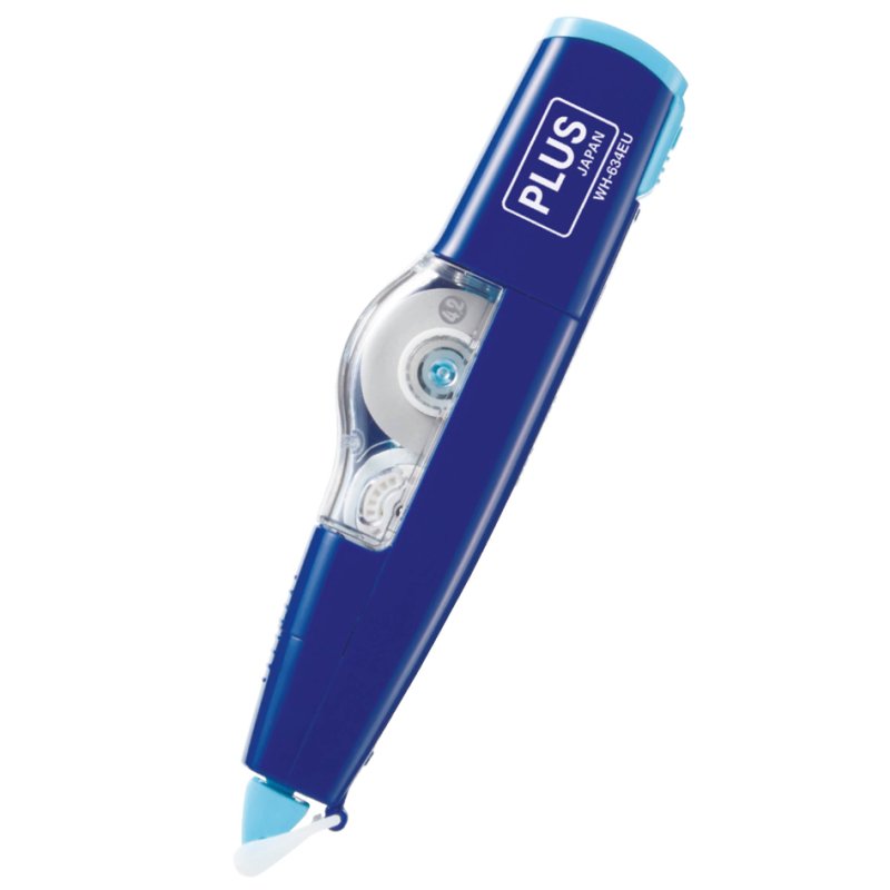 PLUS JAPAN Herbruikbare correctieroller, 4,2 mm x 6 m, blauw