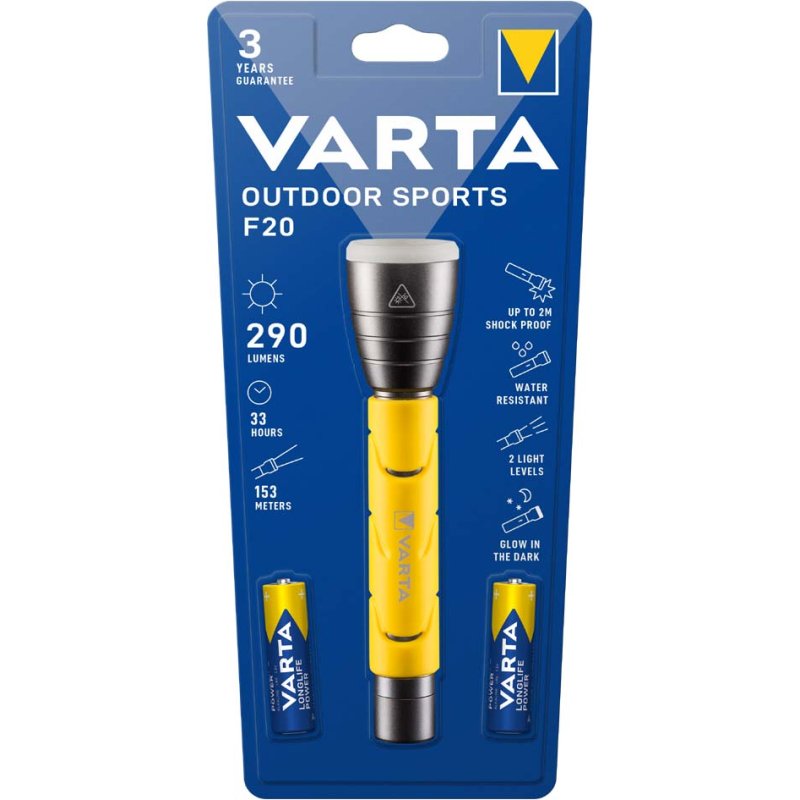 VARTA LED-zaklamp Outdoor Sports F20, 2 AA batterijen