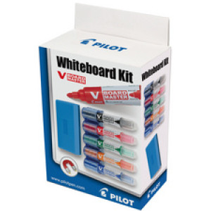 PILOT Whiteboard markers V Board Master set met wisser