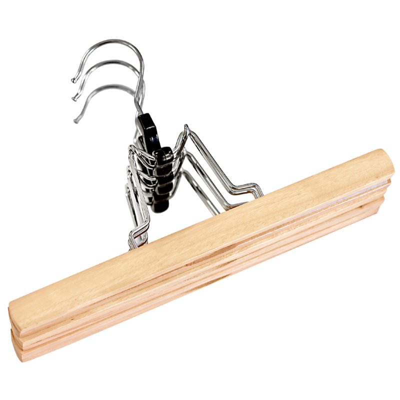 Peggy Perfect houten broekhouder, natuurlijk gelakt