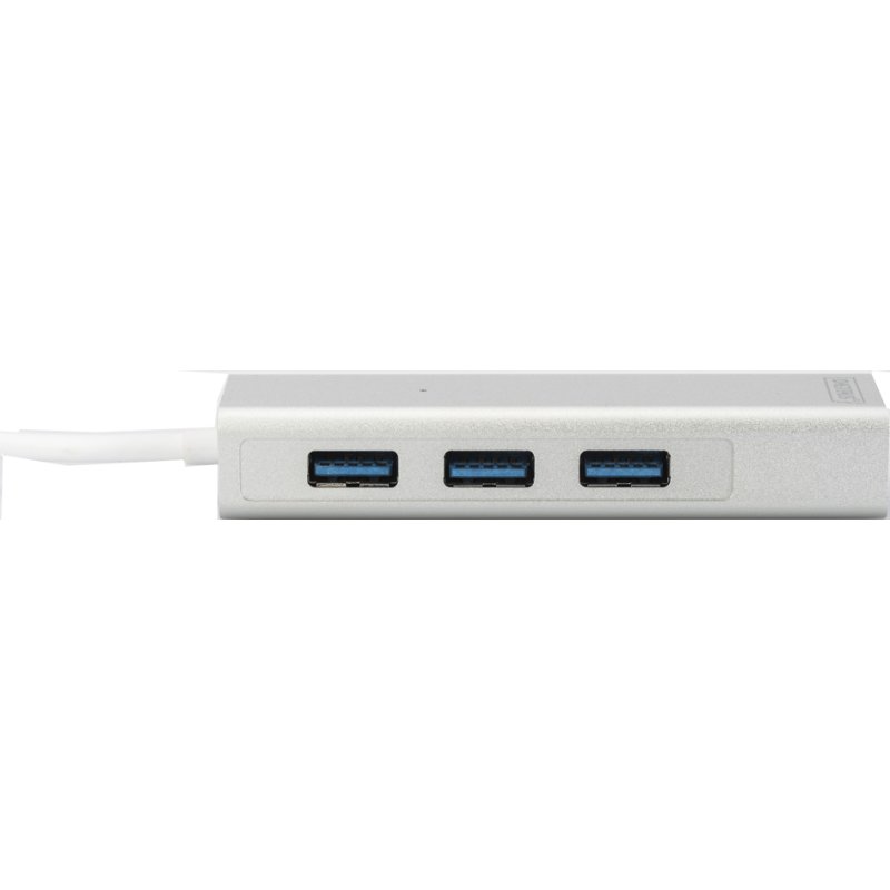 USB 3.0 Hub met 3 poorten & Gigabit Netwerkaansluiting
