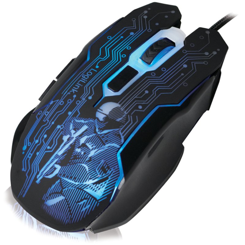 LogiLink Optische Gamingmuis, bedraad, zwart