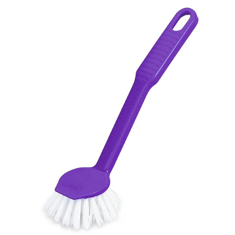 Peggy Perfect afwasborstel kunststof rond 220mm met schraper