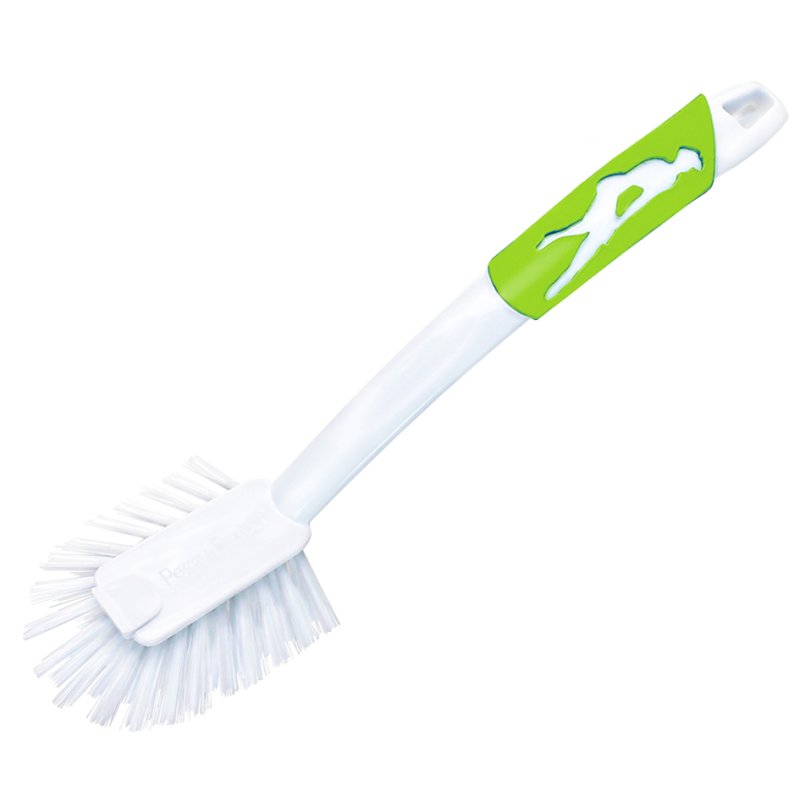 Peggy Perfect afwasborstel softy halfrond met schraper 27 cm