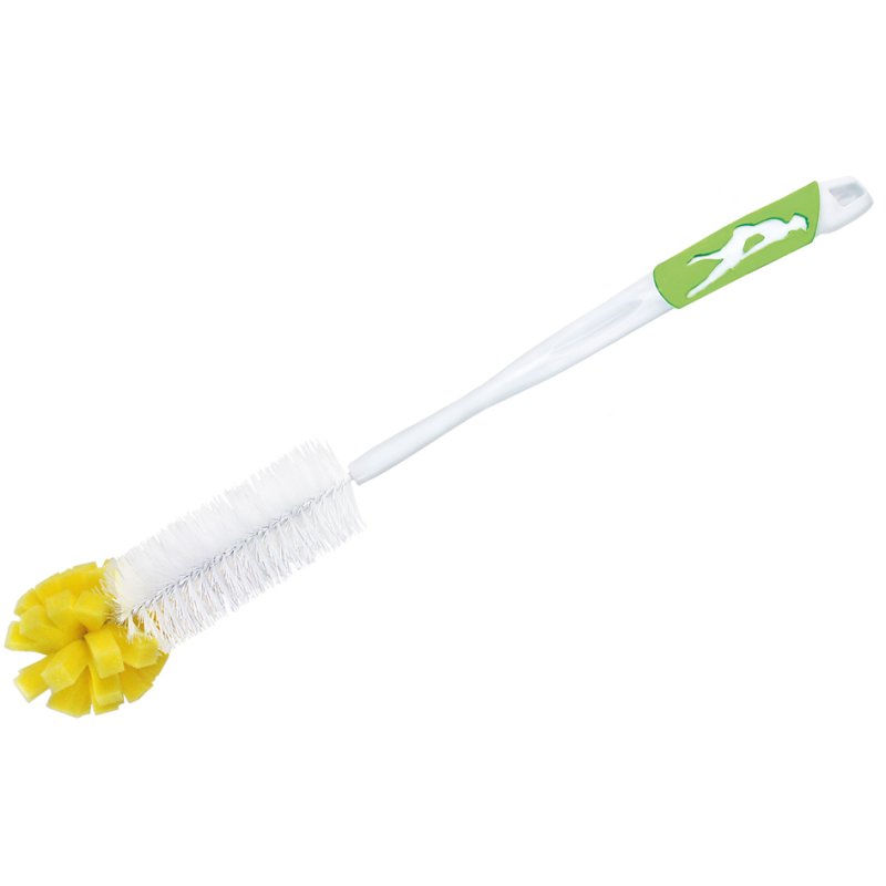 Peggy Perfect flessenborstel met spons, zachte grip