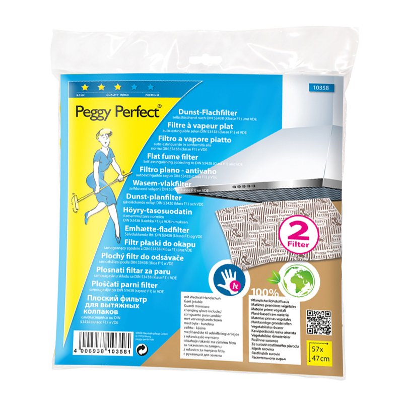 Peggy Perfect dampraamdoek, met wisselhandschoen