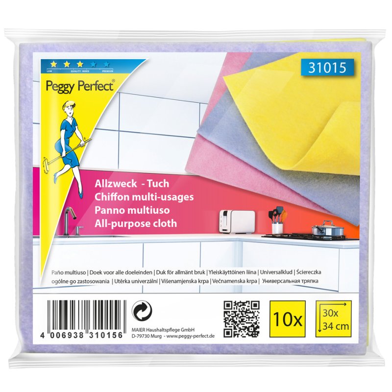 Peggy Perfect vlies allesreinigers, 10 stuks