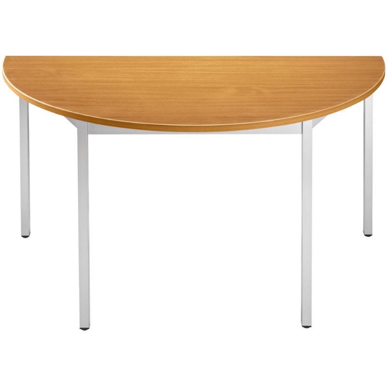 SODEMATUB bijzettafel 147TMA, trapeziumvorm, kersenhout/aluminium