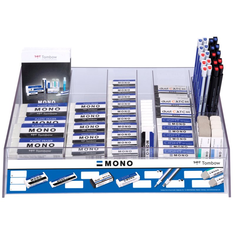 Tombow gummen MONO assortiment, 98-delig display
