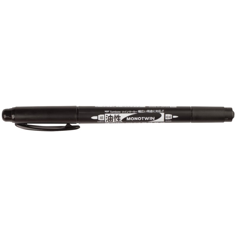 Tombow dubbele fineliner MONO twin, zwart