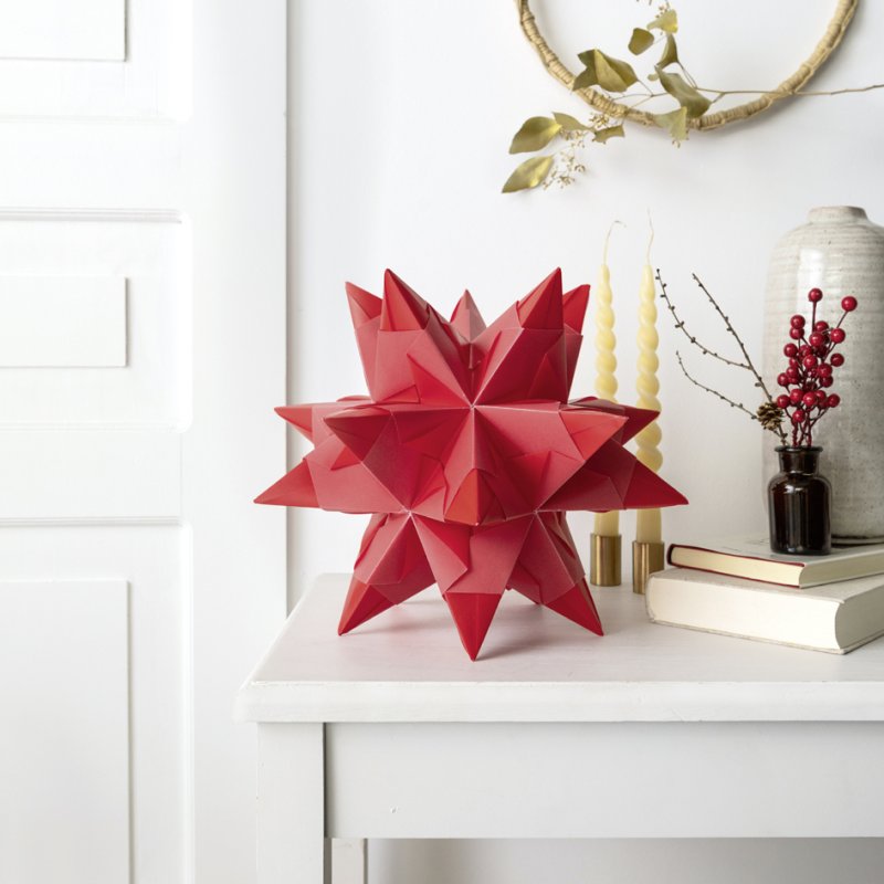 Folia vouwpapier Bascetta-ster, paars transparant