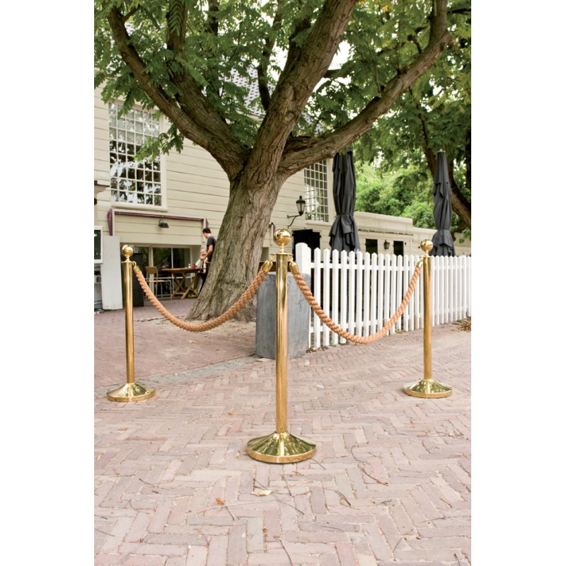 Securit afzetpaal systeem Classic met koord rood/goud 1,5m