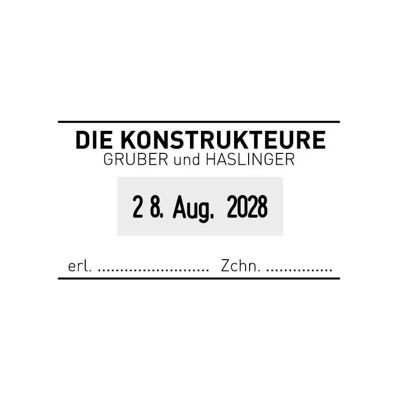 Datumstempel Professional 4.0, 4-regelig model