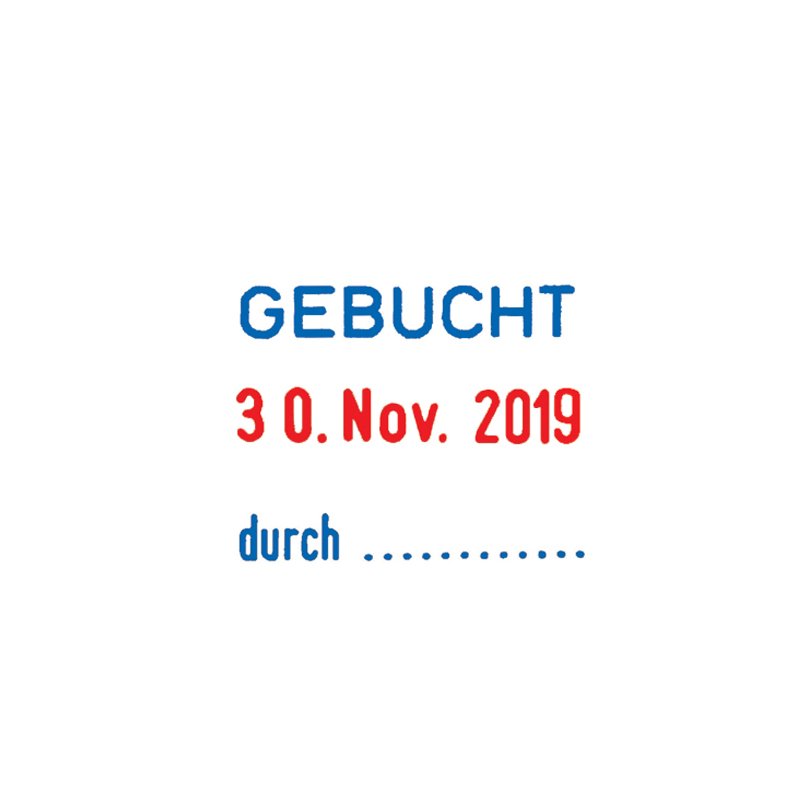 Datumstempelapparaat Professionale 4.0 5430L, blauw/rood