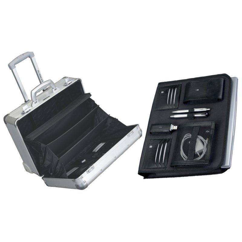 ALUMAXX Galaxy Business Laptop Trolley - Zwart