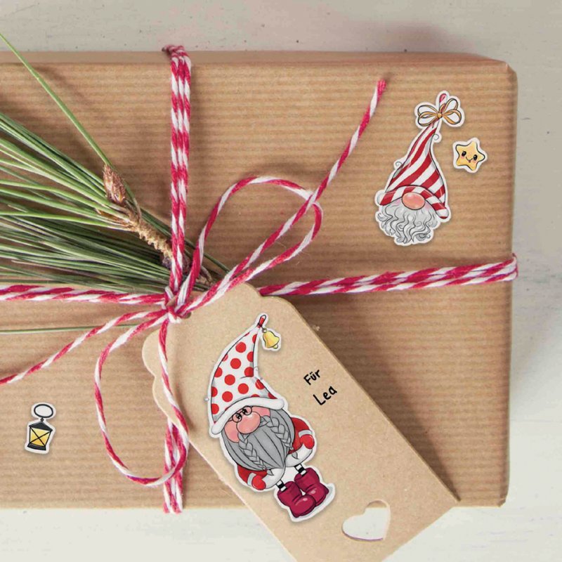 Avery stickervellen, kerststukken.