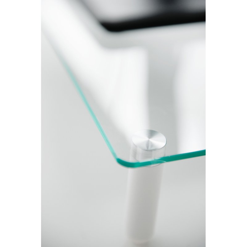 DIGITUS monitorstandaard glas wit