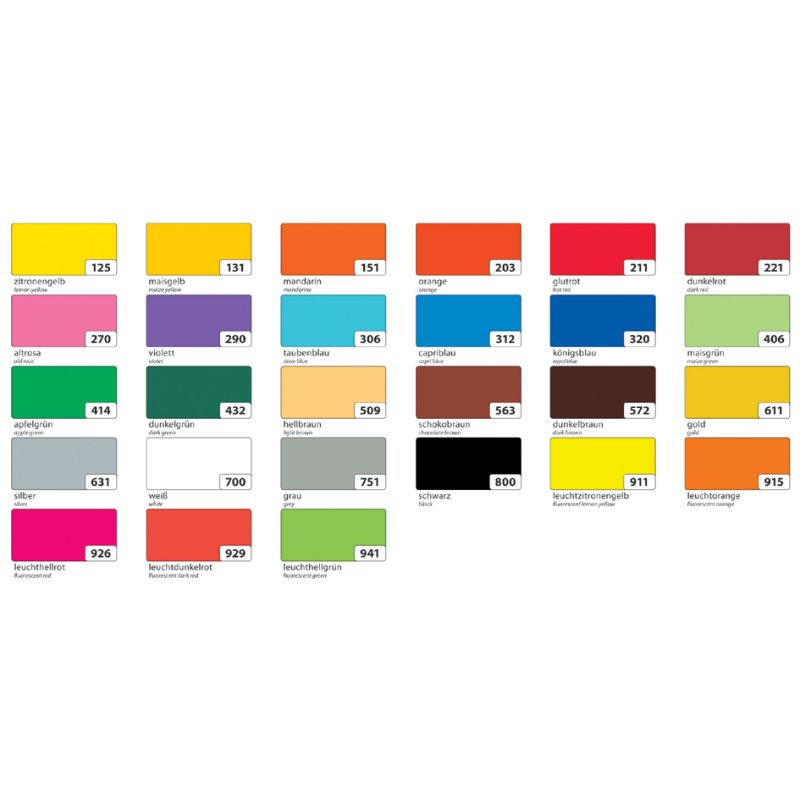 Folia plakatkarton zwart 480x680mm