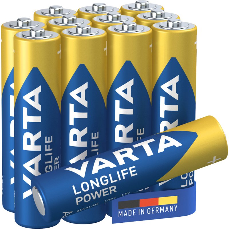 VARTA Alkaline Batterijen AAA Longlife Power - 12 stuks voordeelverpakking